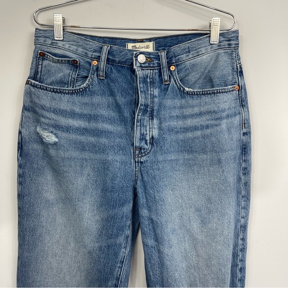 Madewell The Dadjean Duane Wash Ripped Edition Dad Jeans 90s Vintage Inspired 27 - Picture 8 of 16
